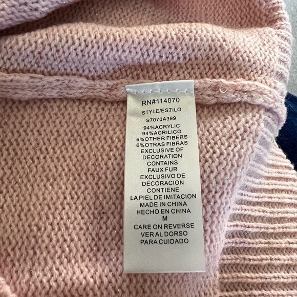 Ugly Christmas Santa Sweater in Pink Size M - Picture 5 of 6